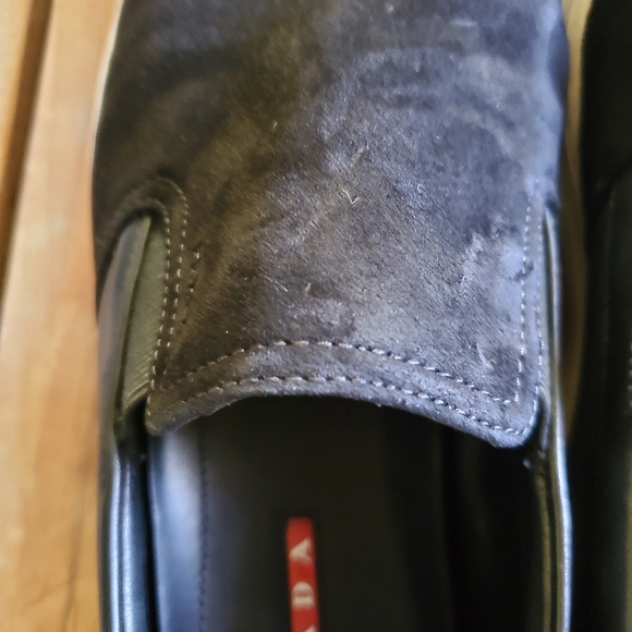 Prada slip on casual sneakers suede and Leather - Picture 9 of 11